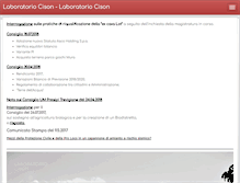 Tablet Screenshot of laboratoriocison.org